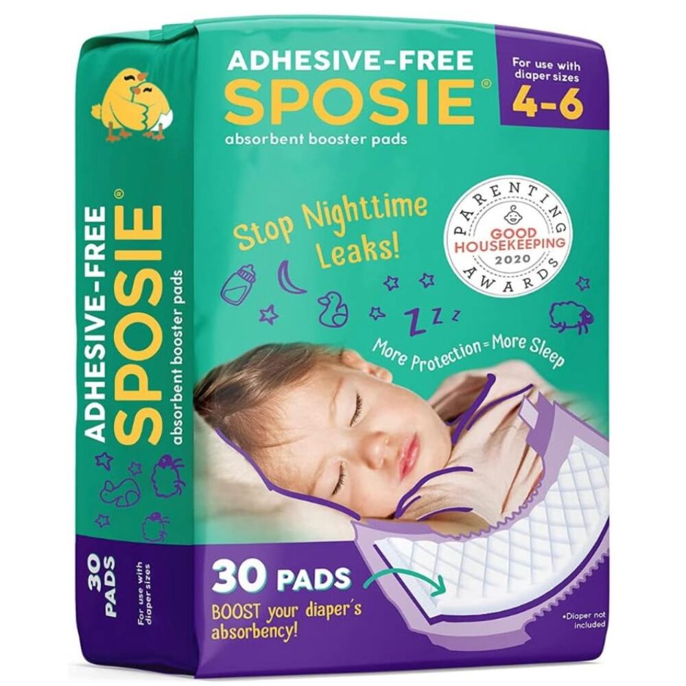 Sposie Diaper Booster Pads, Size 4-6, 30 Count
